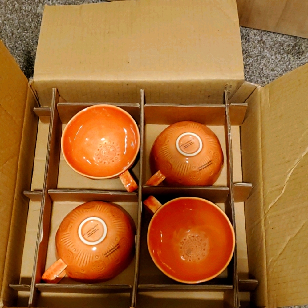 Anthro Set of 4 cups
